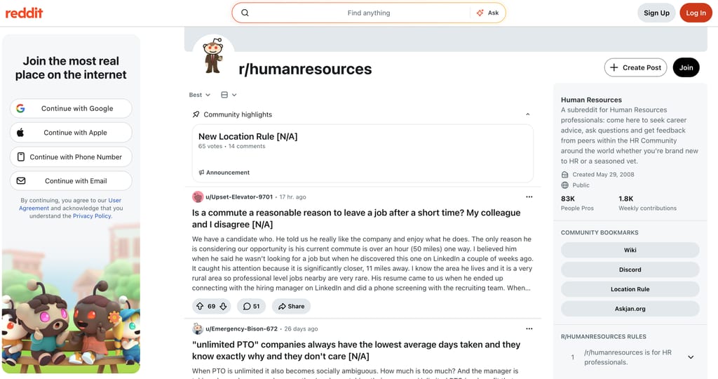 The r/humanresources community