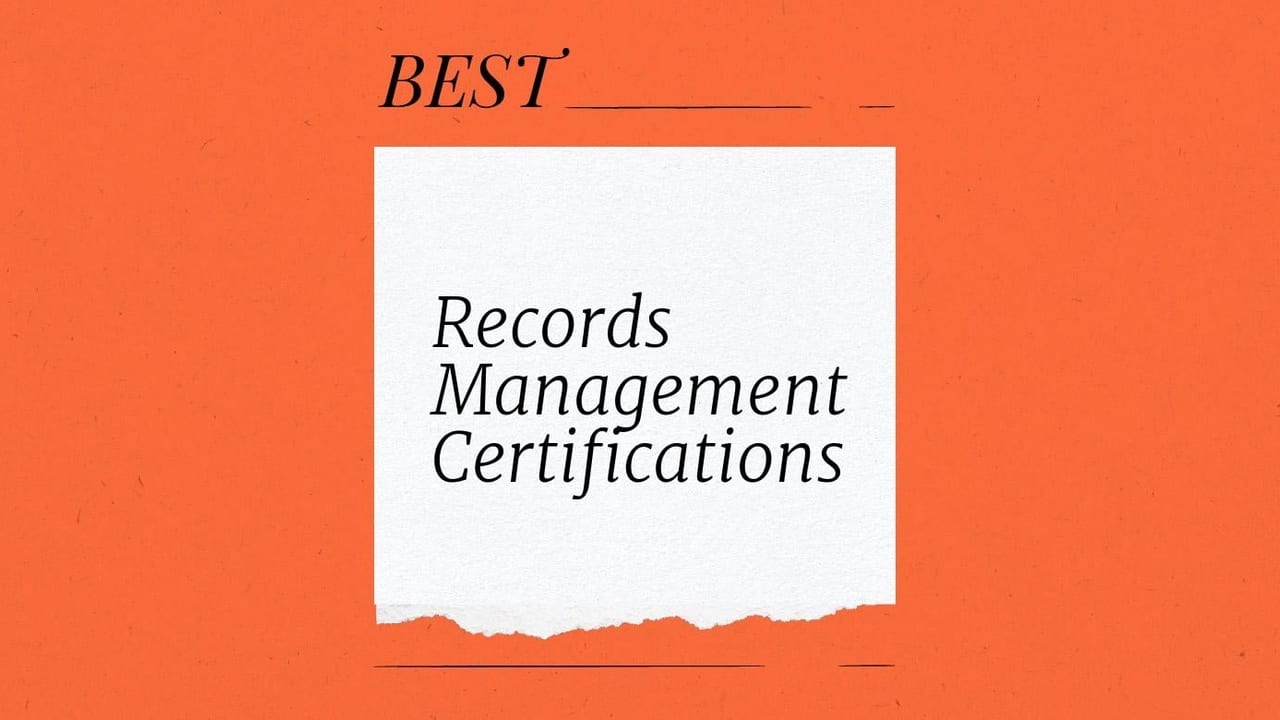 Records management certifications generic best of