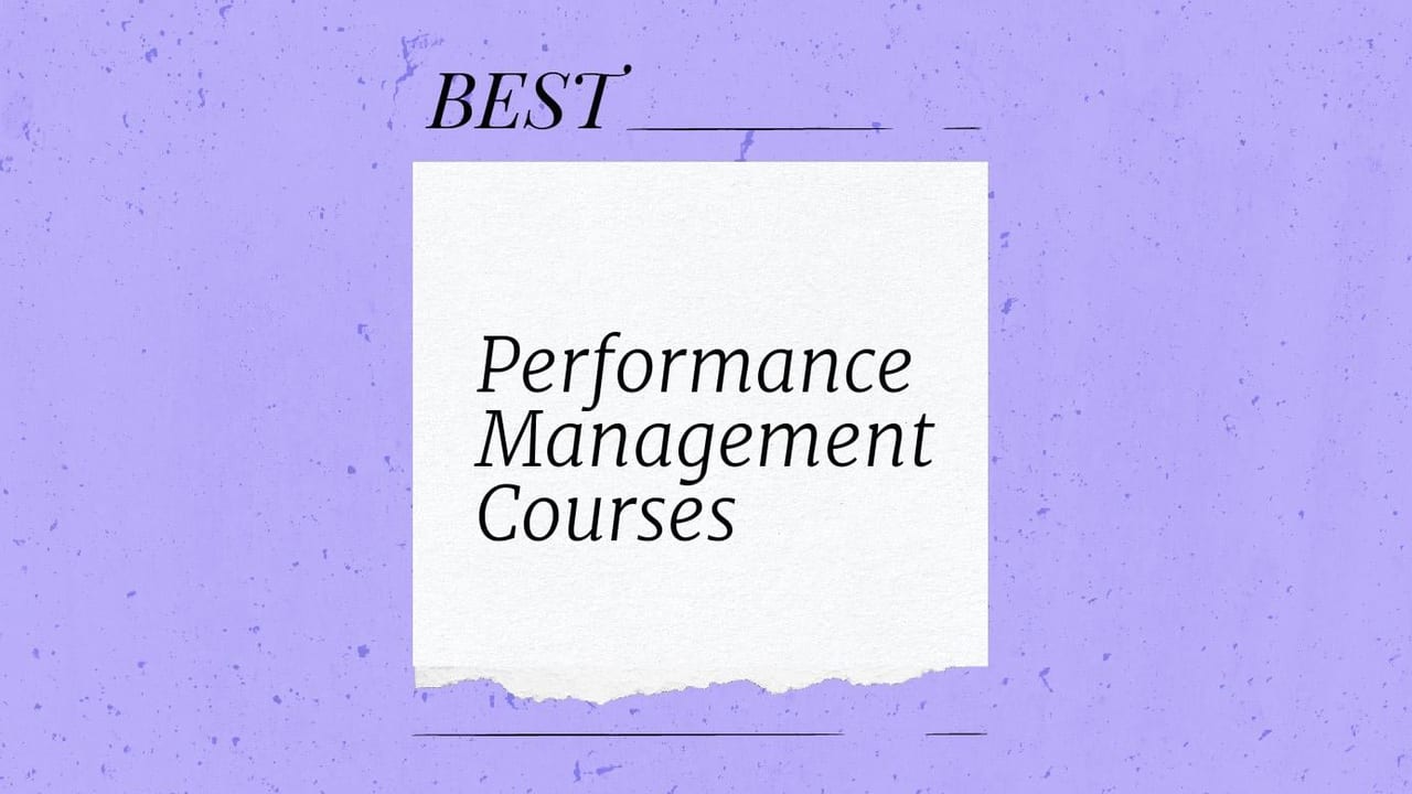Performance management courses generic best of 10698