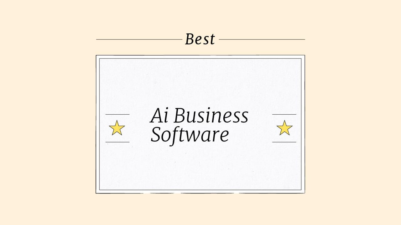 Ai business software best tools 75824
