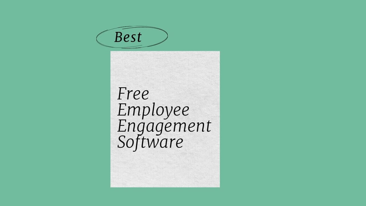 Free employee engagement software best tools 78887