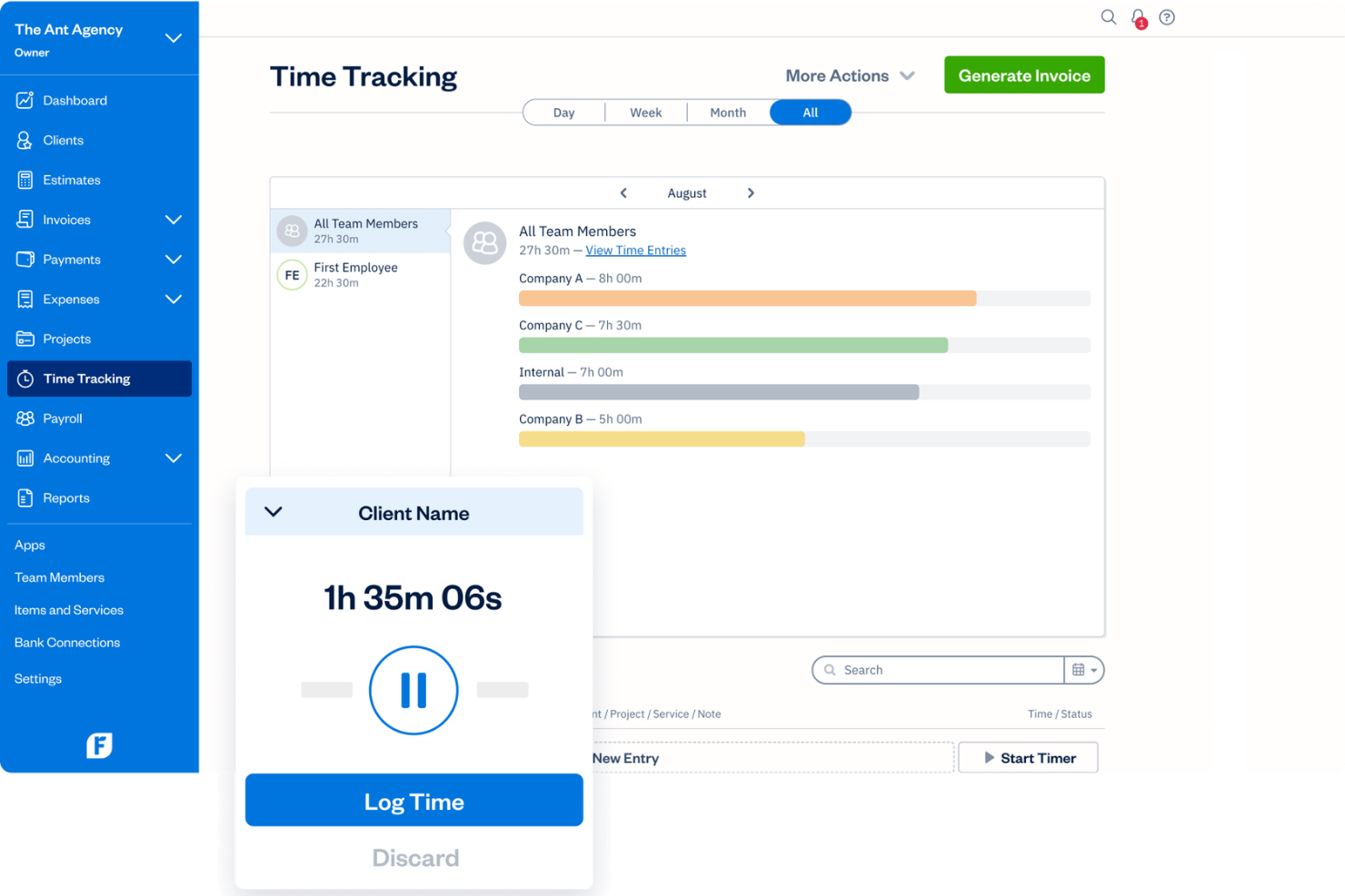 screenshot - FreshBooks Bewertung 2026: Vorteile, Nachteile, Funktionen und Preise