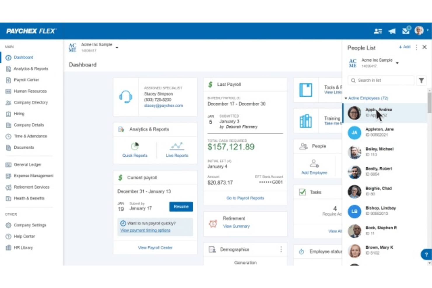 screenshot - Paychex Flex Review 2026:Pros, Cons, Features and Pricing