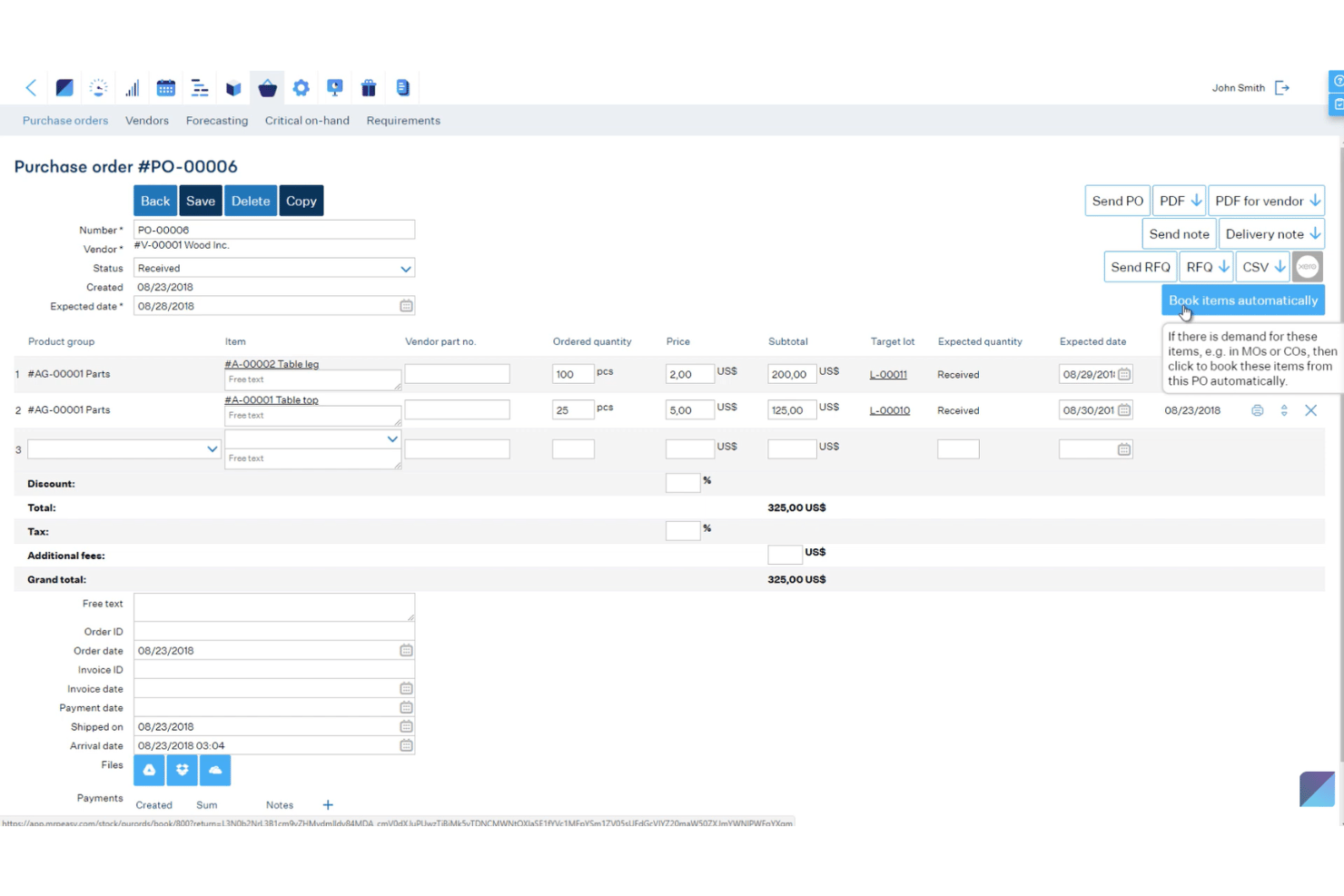 screenshot - MRPeasy Review 2026: Pros, Cons, Features, and Pricing