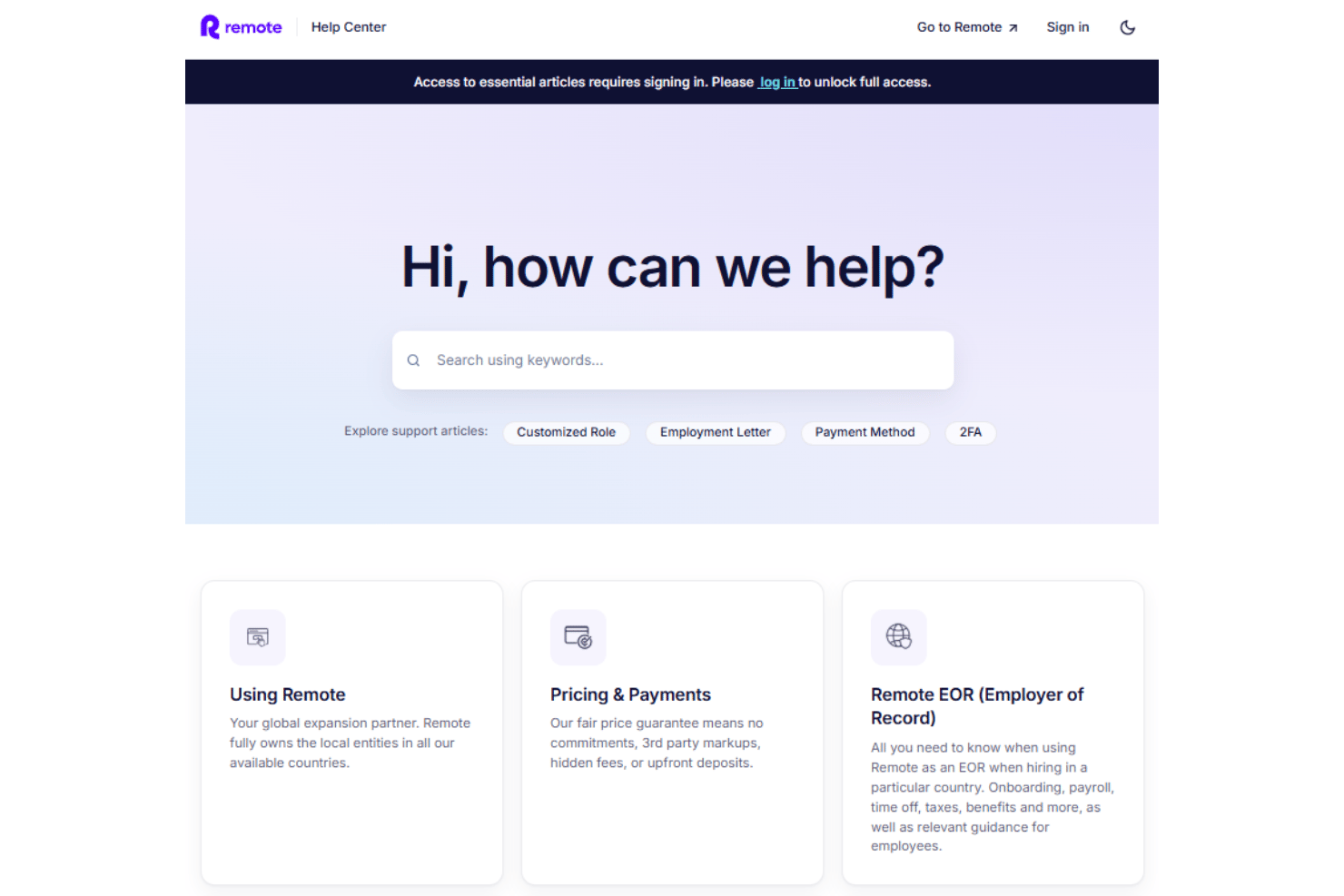 Remote onboarding with contracts, documents, payroll, and implementation guidance.