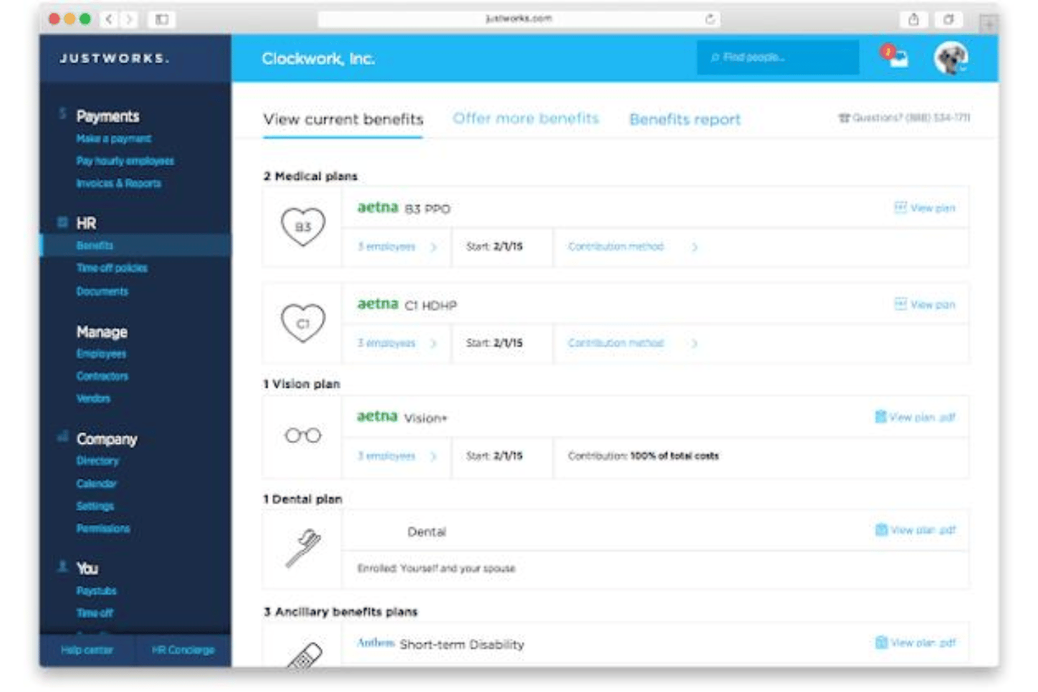 screenshot - Justworks Testbericht: Vorteile, Nachteile, Funktionen &amp; Preise