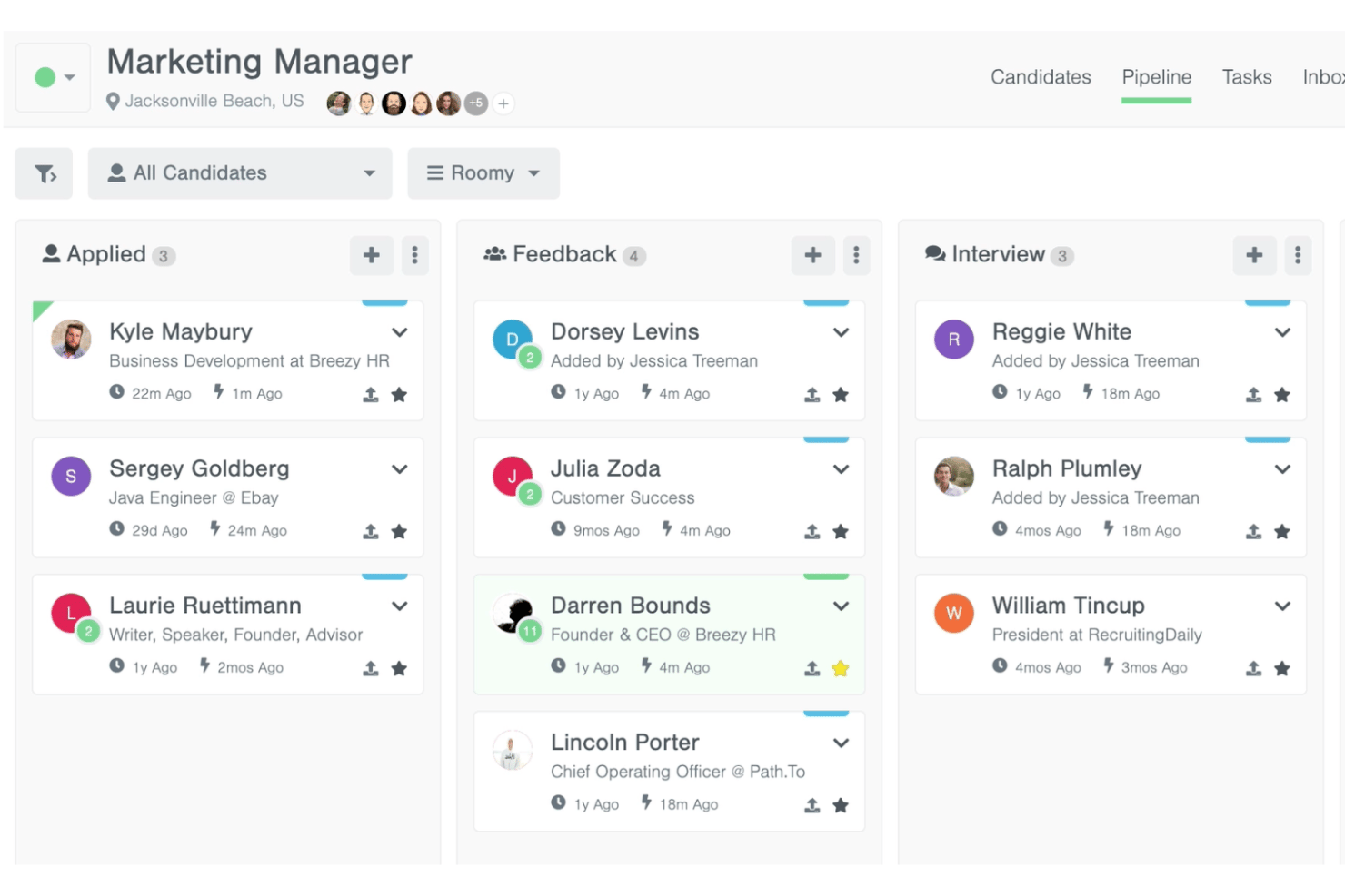 Breezy streamlines hiring with visual pipelines and automation.