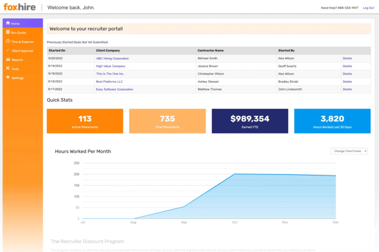 FoxHire centralizes contractor onboarding and payroll support.
