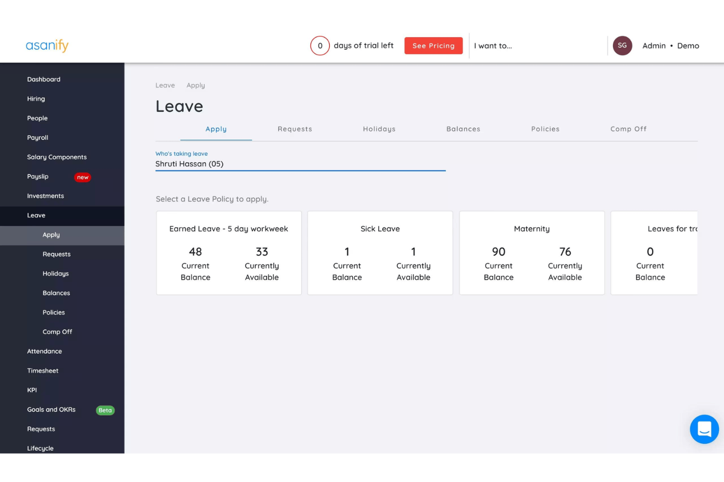 screenshot - Asanify Review: Pros, Cons, Features and Pricing Explained