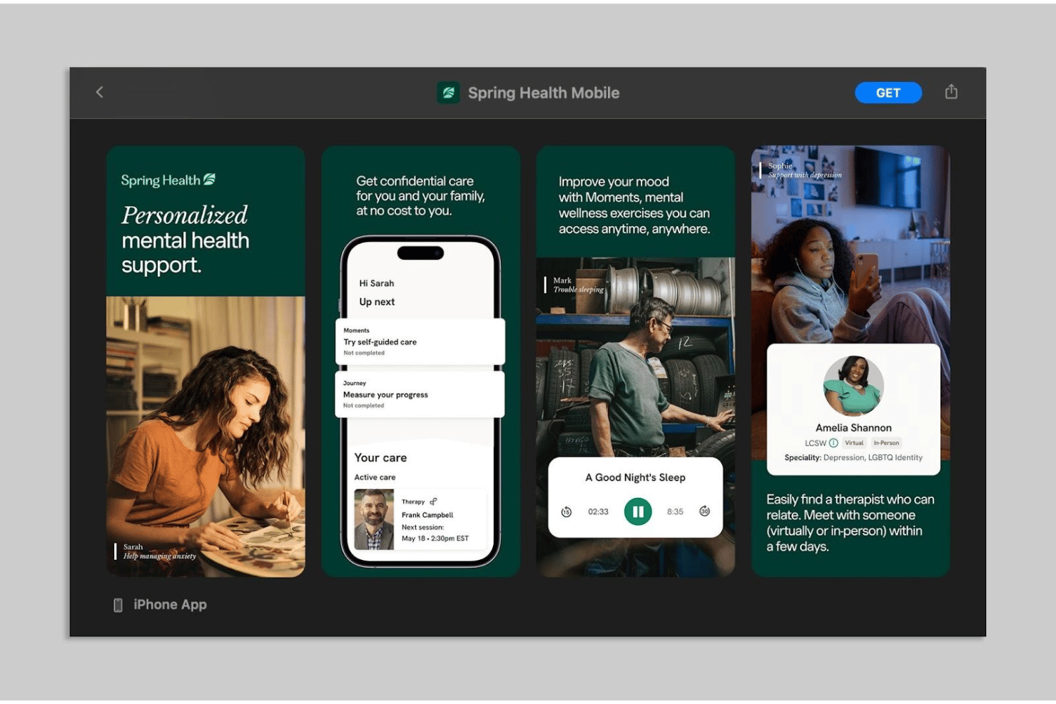 screenshot - Avis sur Spring Health : avantages, inconvénients, fonctionnalités et tarification expliqués