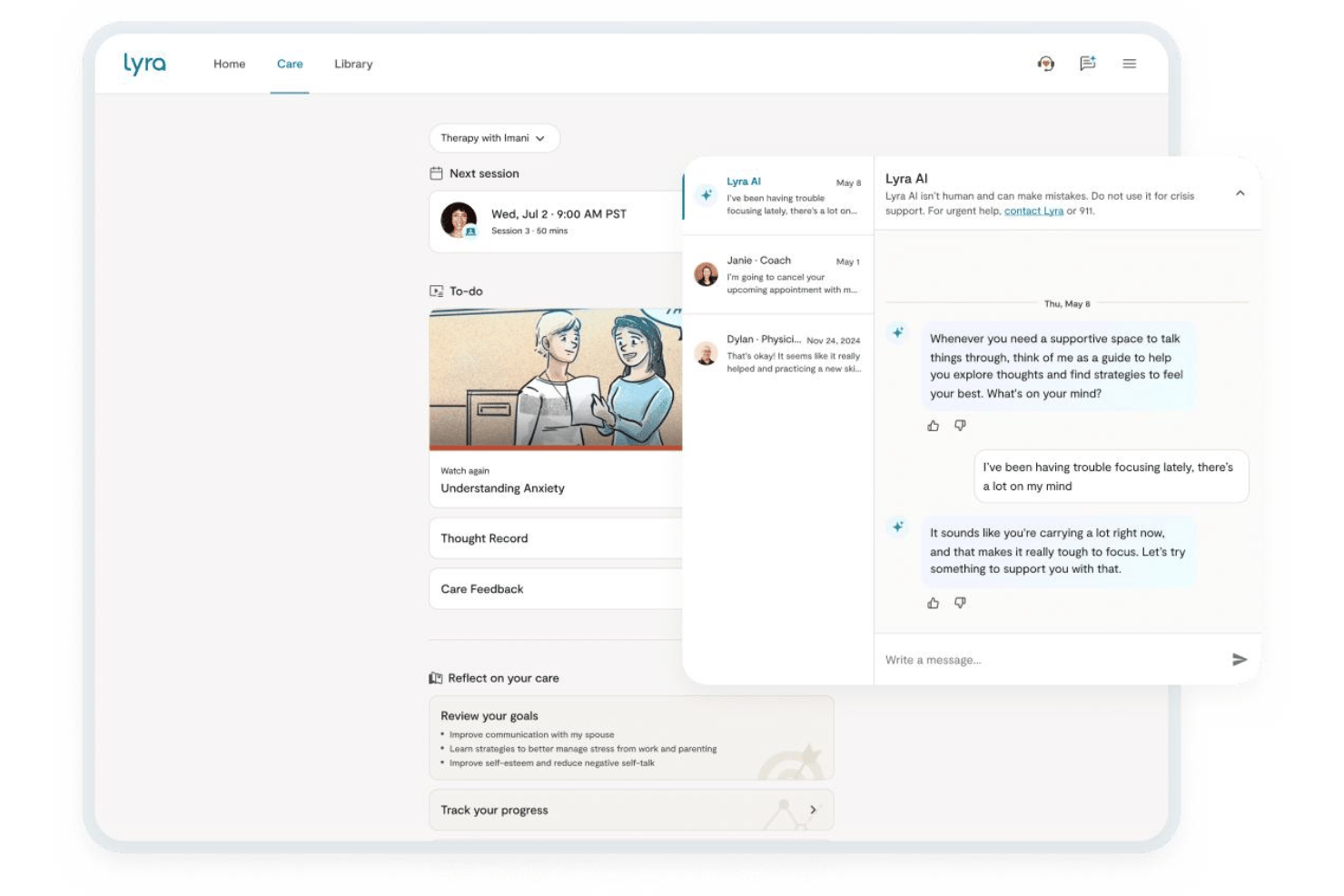 Lyra AI-powered provider matching for mental healthcare.