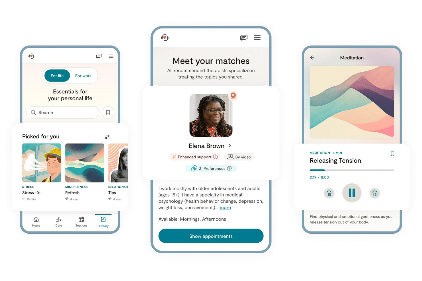 screenshot - Avis sur Lyra Health : avantages, inconvénients, fonctionnalités et aperçu des tarifs