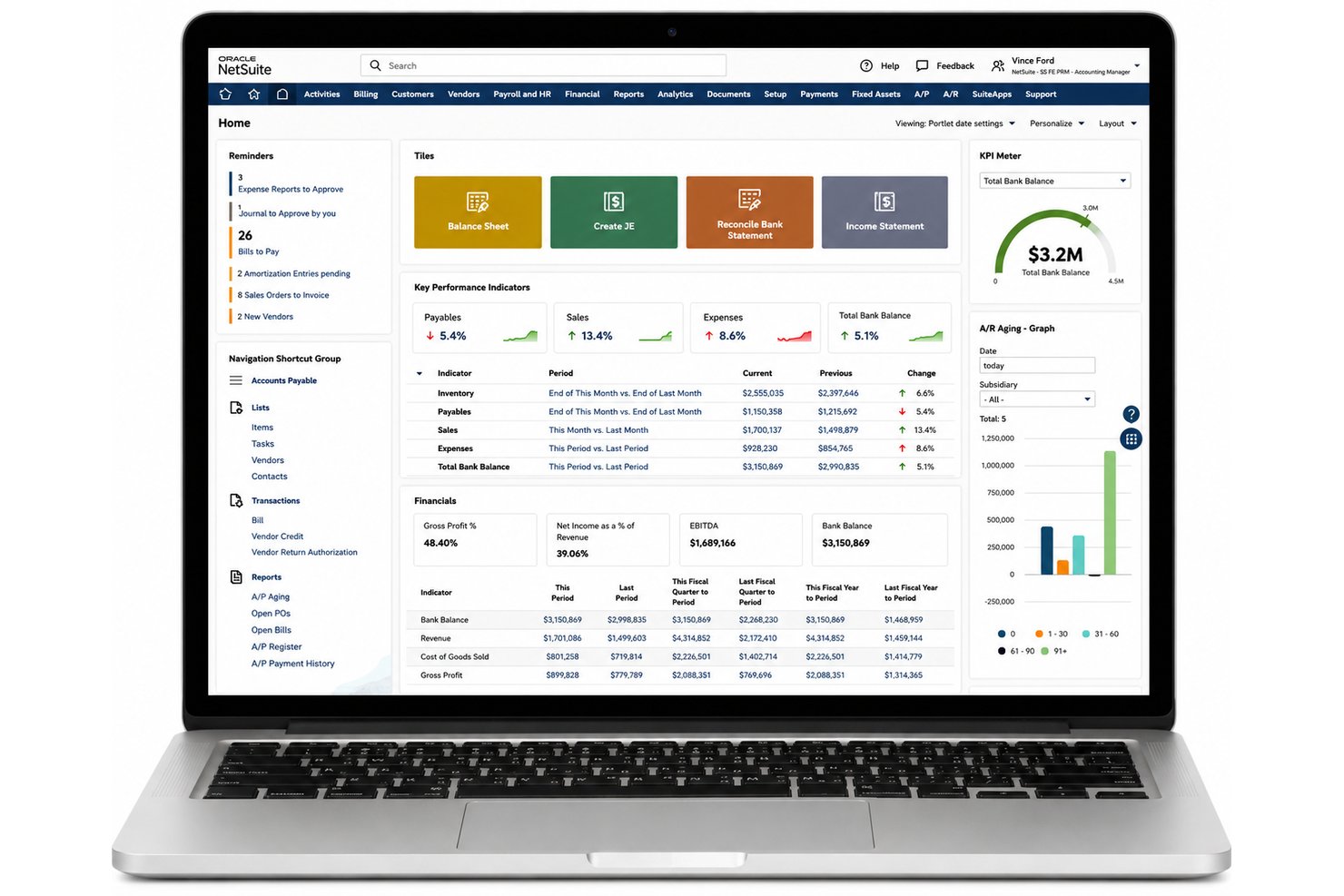 screenshot - Recensione Oracle NetSuite: Pro, Contro, Funzionalità e Prezzi Spiegati