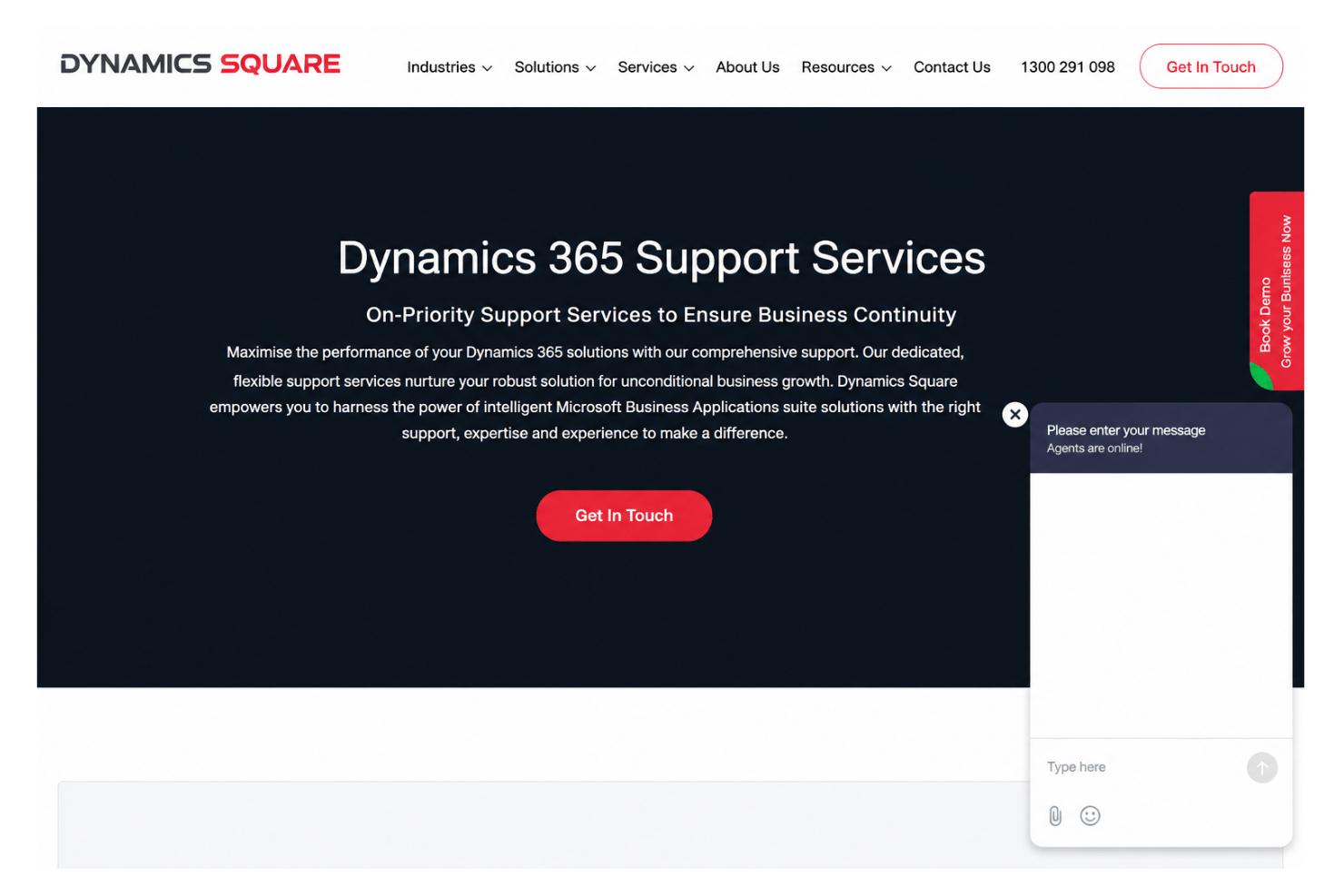 Microsoft Dynamics 365 Business Central support ecosystem featuring chat support, ticketing, knowledge base articles, community forums, and Microsoft documentation resources.