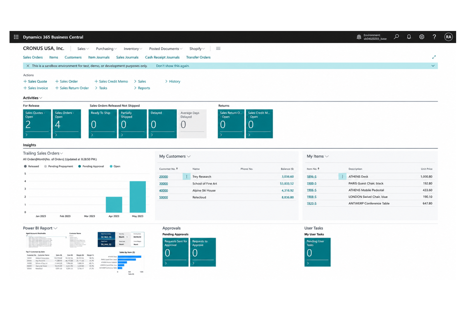 screenshot - Microsoft Dynamics 365 Business Central: Recensione, Pro, Contro, Funzionalità e Prezzi