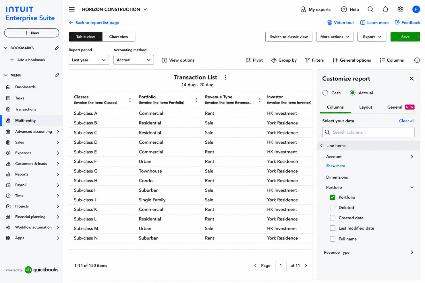 screenshot - Intuit Enterprise Suite Test 2026: Vorteile, Nachteile, Funktionen und Preise