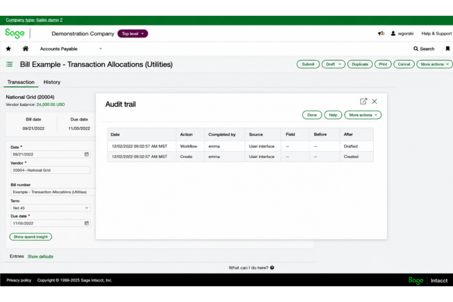 screenshot - Reseña de Sage Intacct 2026: Pros, Contras, Características y Panorama de Precios