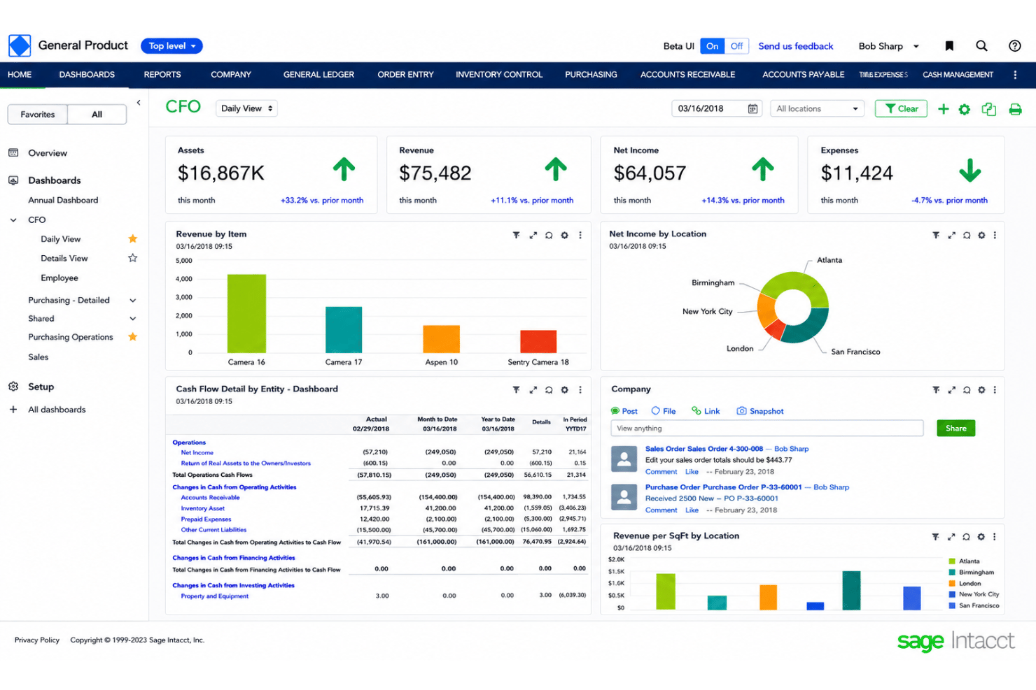 Sage Intacct helps businesses gain real-time financial visibility with cloud-based business management.