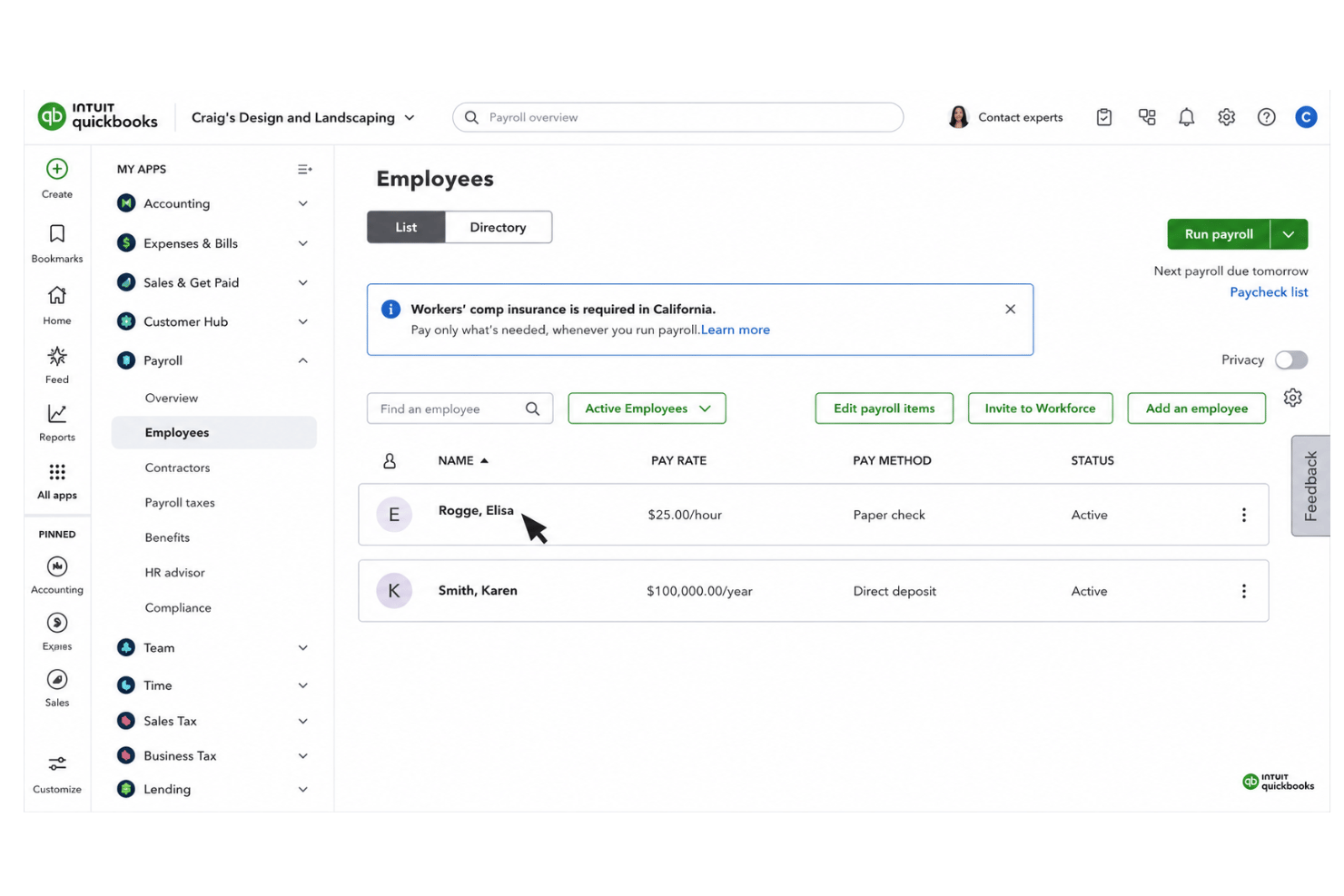 screenshot - QuickBooks Online Test: Vorteile, Nachteile, Funktionen und Preise