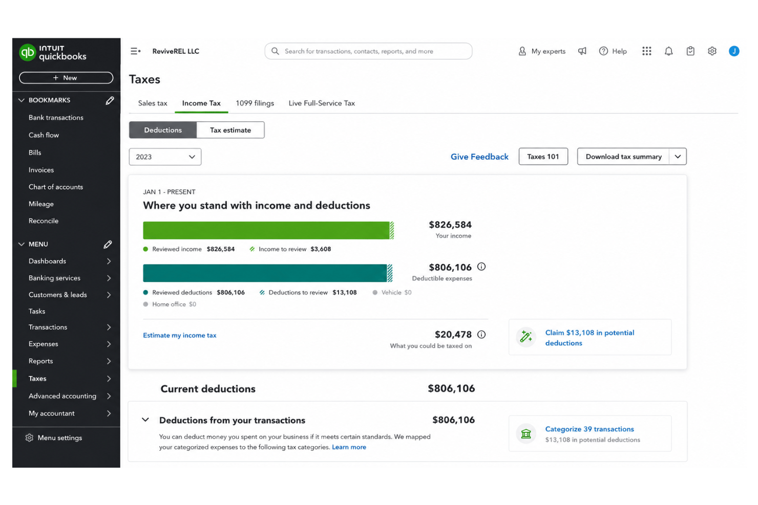 screenshot - QuickBooks Online Test: Vorteile, Nachteile, Funktionen und Preise