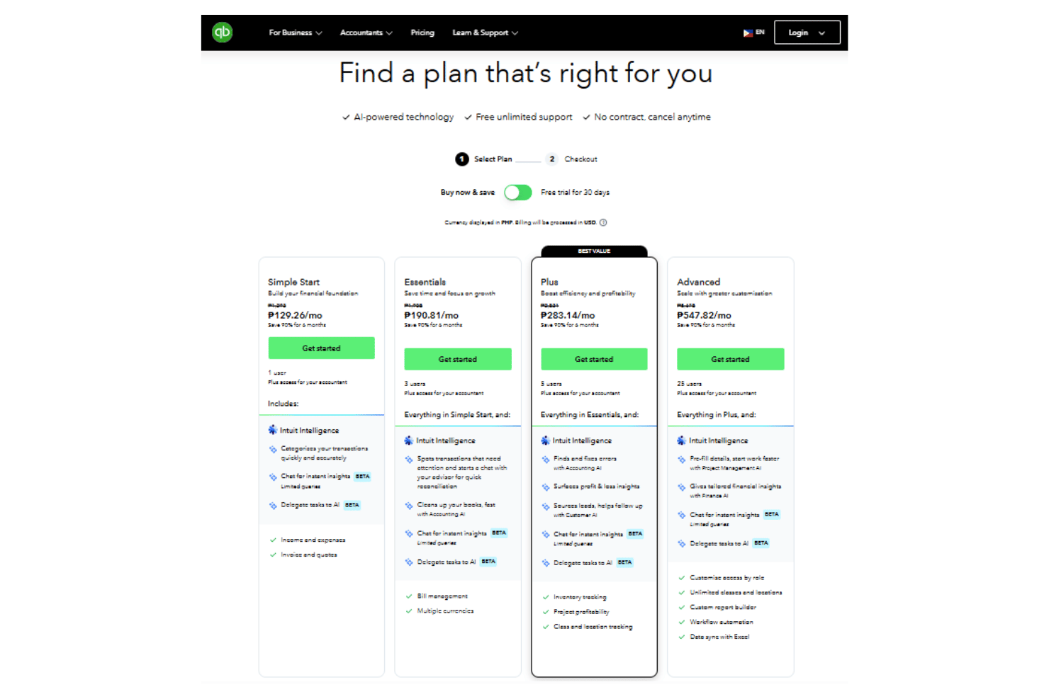 screenshot - QuickBooks Online Test: Vorteile, Nachteile, Funktionen und Preise