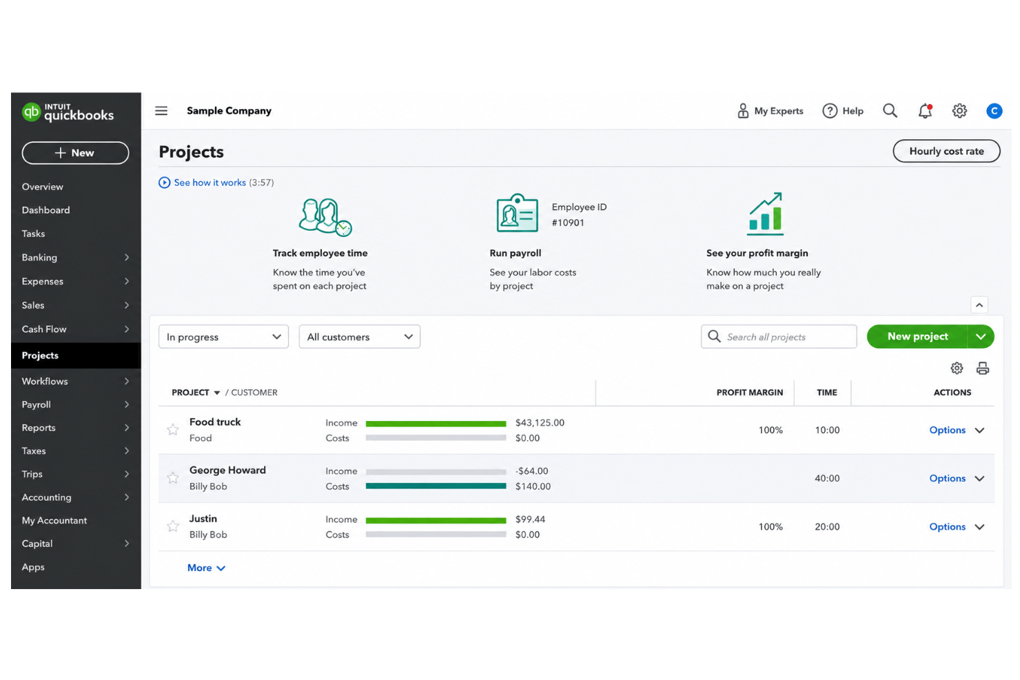 screenshot - QuickBooks Online Test: Vorteile, Nachteile, Funktionen und Preise
