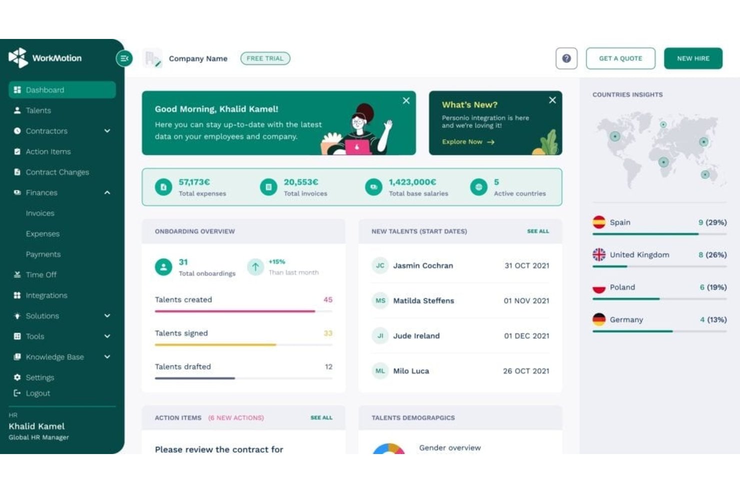 screenshot - WorkMotion-Test: Vorteile, Nachteile, Funktionen und Preisübersicht