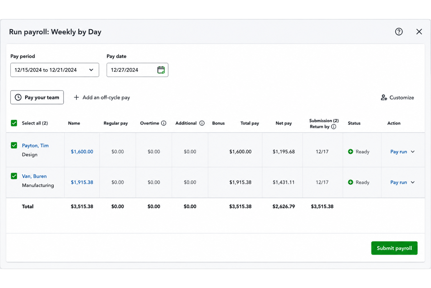 screenshot - QuickBooks Workforce Review: Features, Pros, Cons and Pricing
