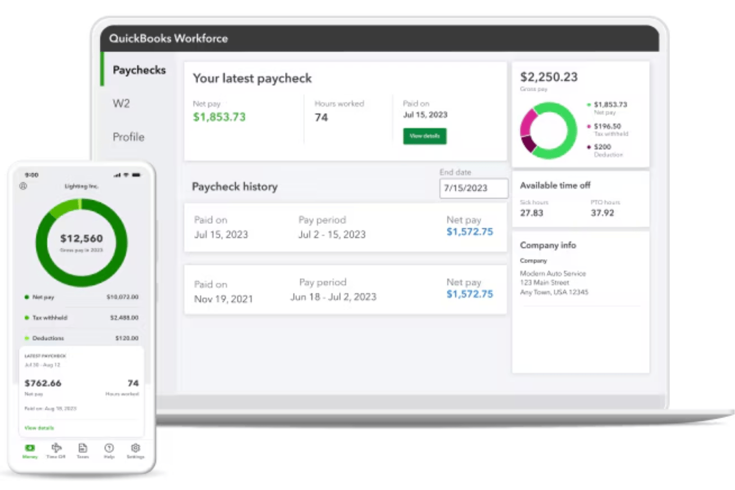 screenshot - QuickBooks Workforce Review: Features, Pros, Cons and Pricing