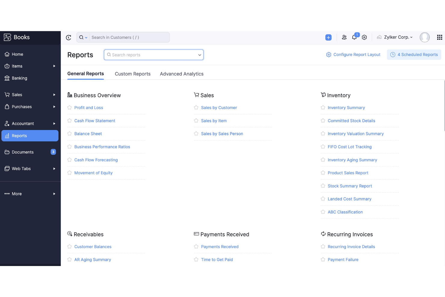 screenshot - Zoho Books Testbericht: Vorteile, Nachteile, Funktionen und Preise erklärt