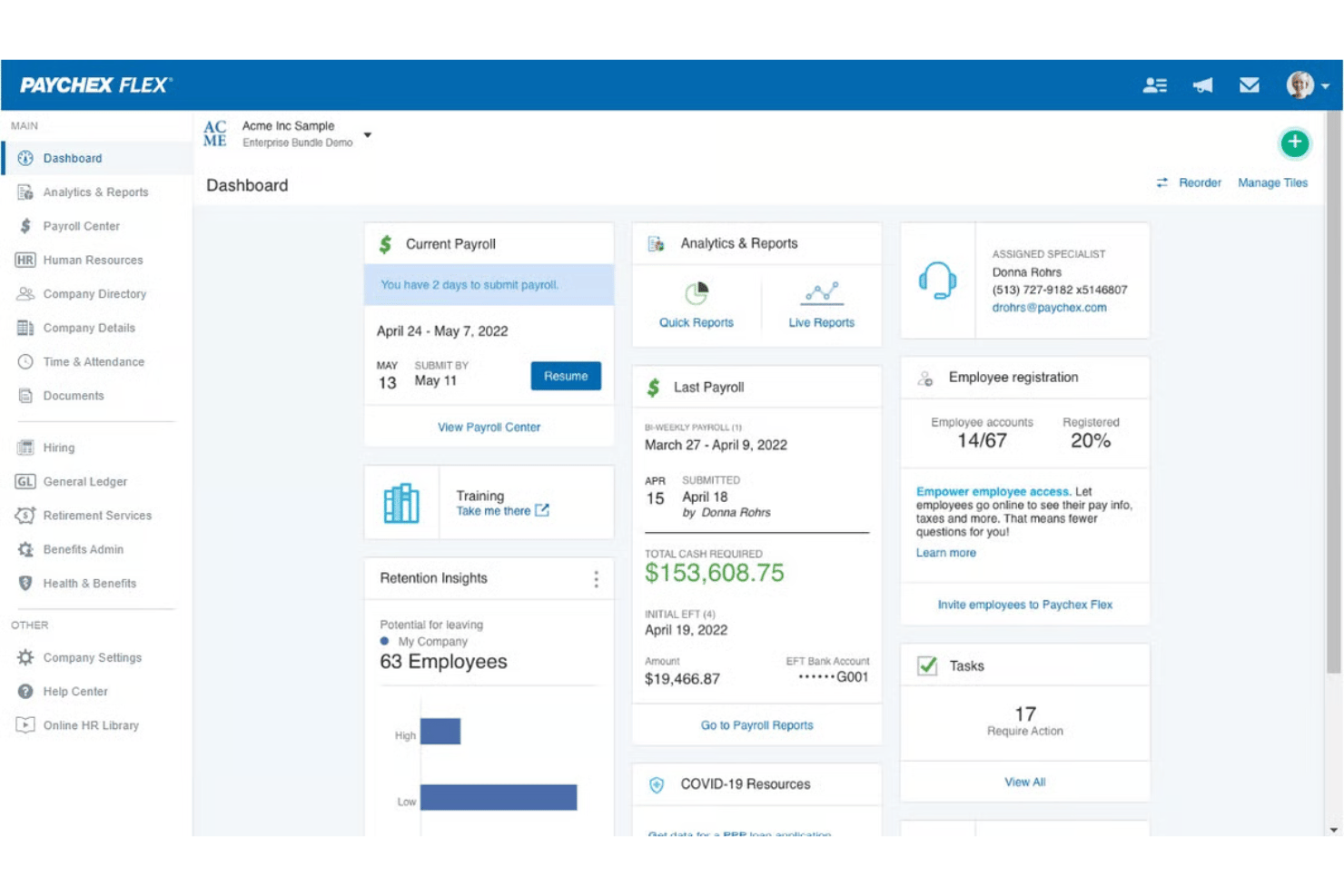 Paychex simplifies payroll, invoicing, and HR management with one connected business platform.
