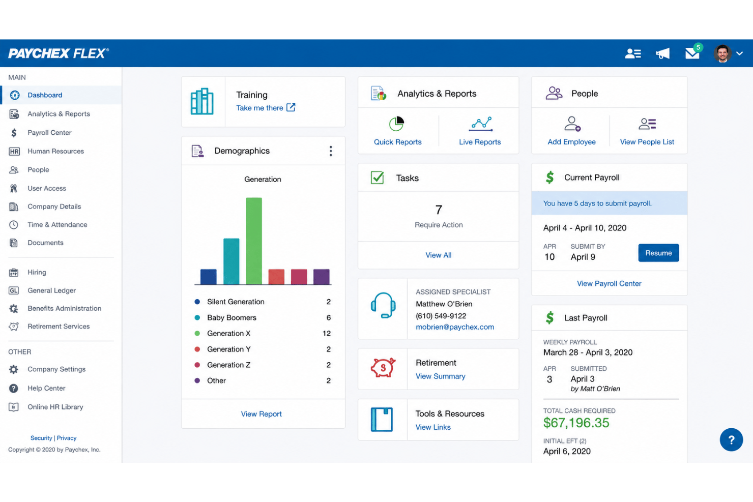 screenshot - Paychex Test: Vorteile, Nachteile, Funktionen und Preise erklärt