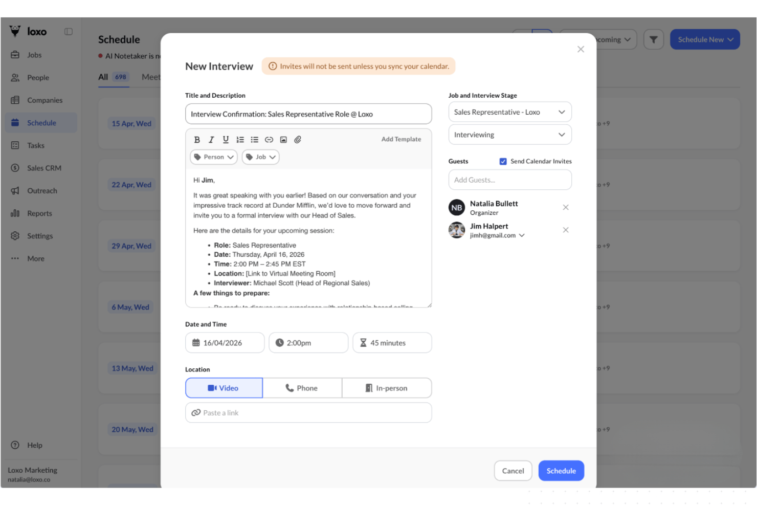 screenshot - Loxo Review: Pros, Cons, Features and Pricing Explained