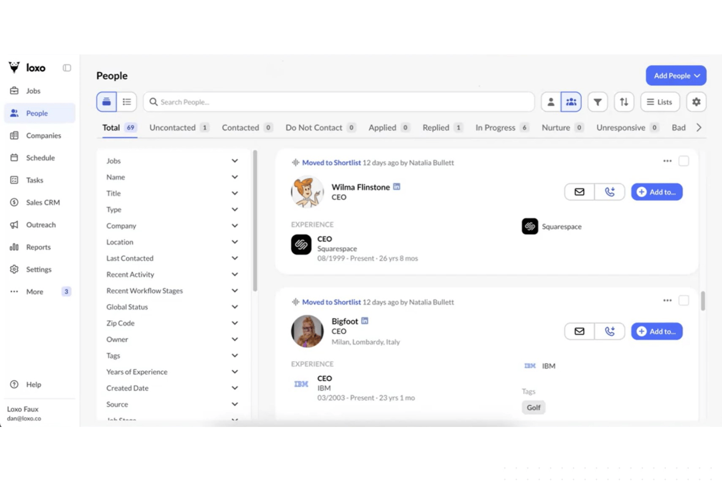 screenshot - Loxo Review: Pros, Cons, Features and Pricing Explained