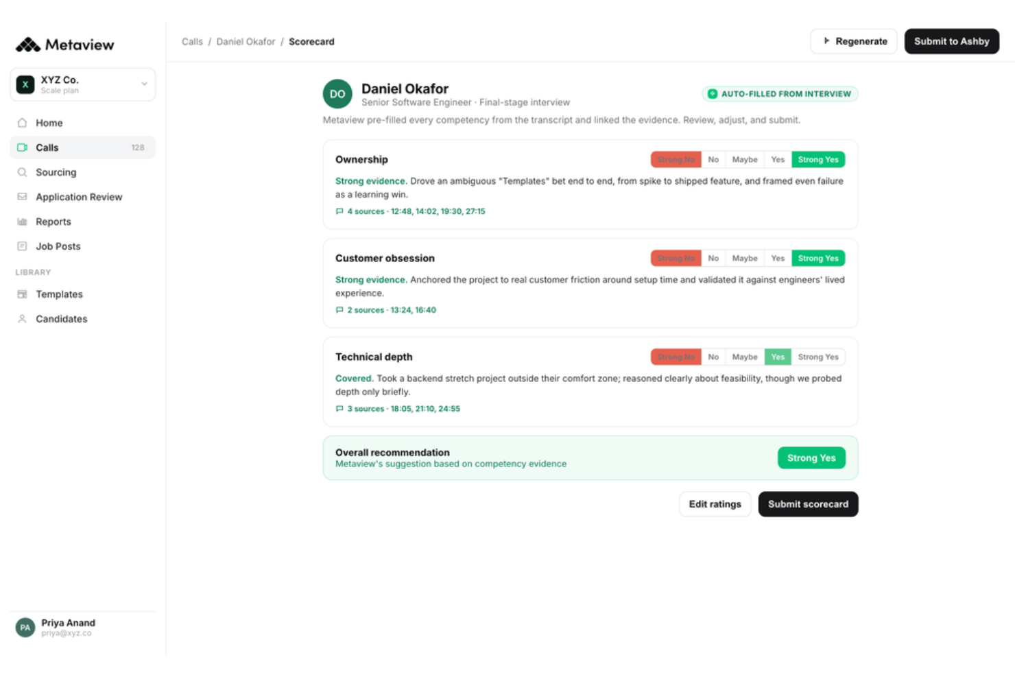 screenshot - Metaview Review: Pros, Cons, Features and Pricing Overview