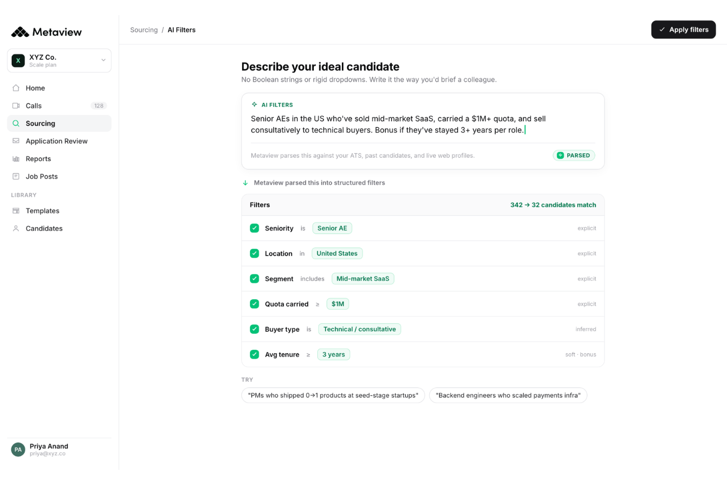 screenshot - Metaview Review: Pros, Cons, Features and Pricing Overview