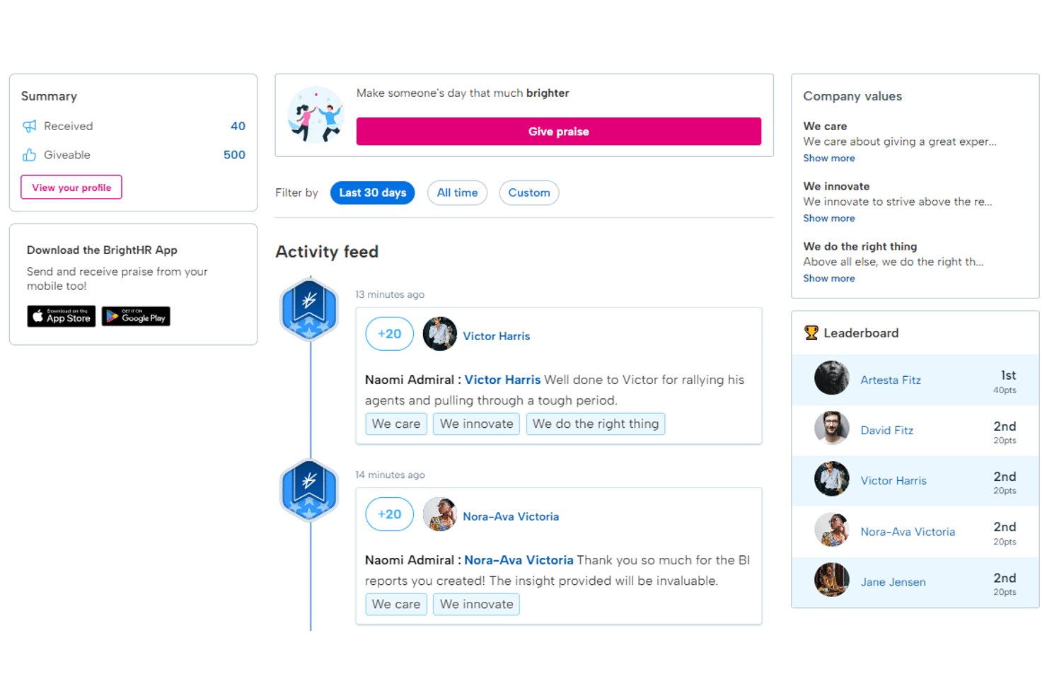 screenshot - Avis sur BrightHR : fonctionnalités clés, avantages, inconvénients et tarifs