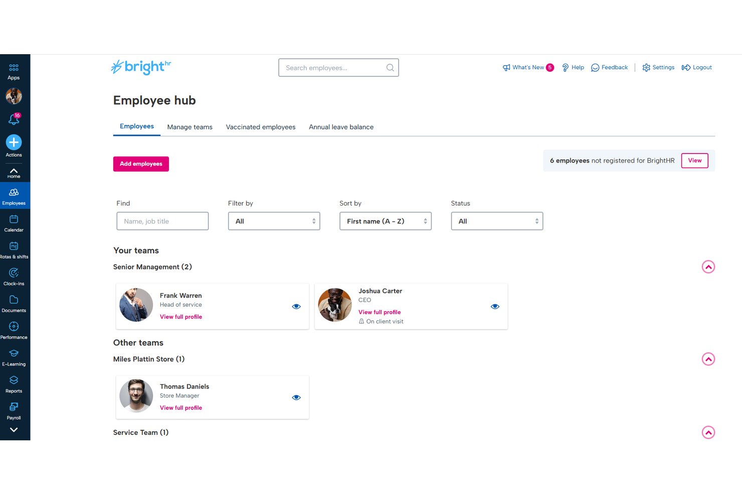 screenshot - Avis sur BrightHR : fonctionnalités clés, avantages, inconvénients et tarifs