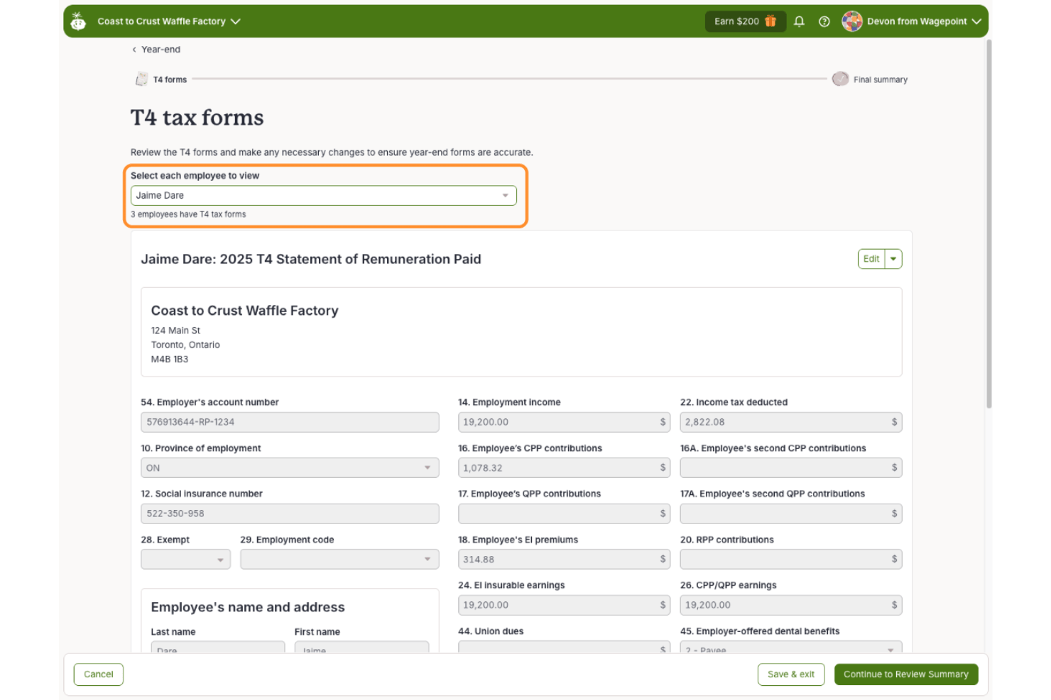 screenshot - Wagepoint Review: Pros, Cons, Features and Pricing Explained