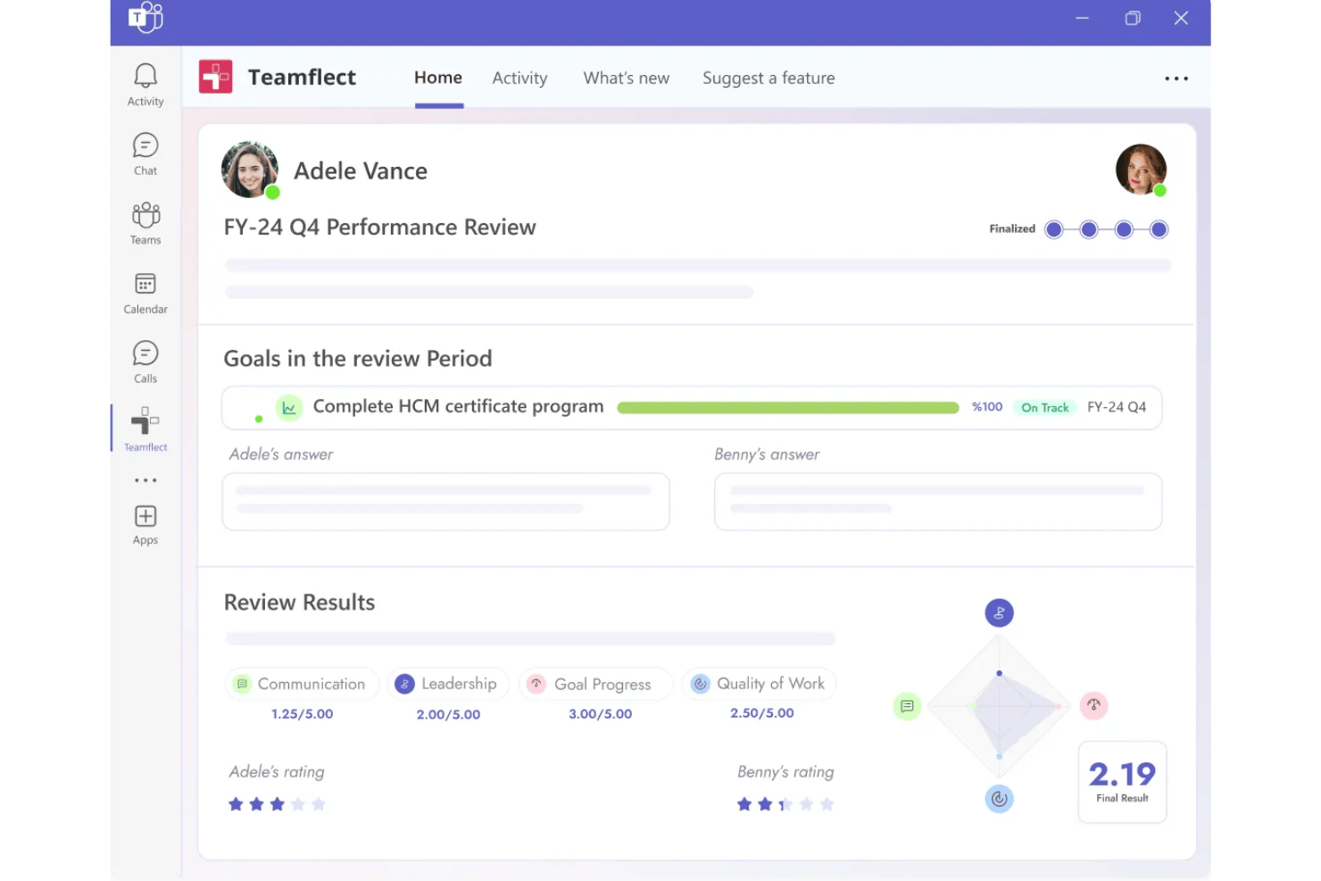 screenshot - Teamflect Review: Pros, Cons, Features and Pricing Guide