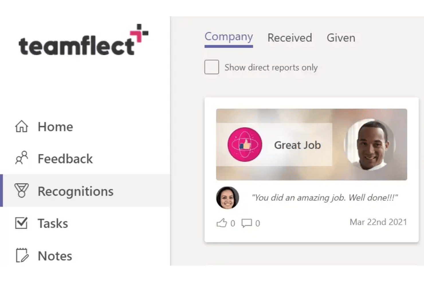 screenshot - Teamflect Review: Pros, Cons, Features and Pricing Guide