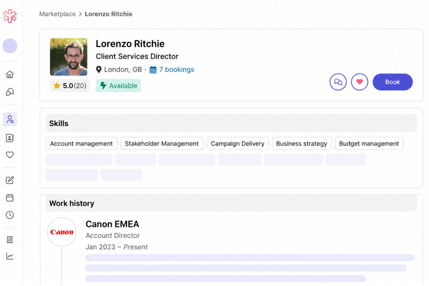 YunoJuno freelancer marketplace with vetted talent profiles and skills.
