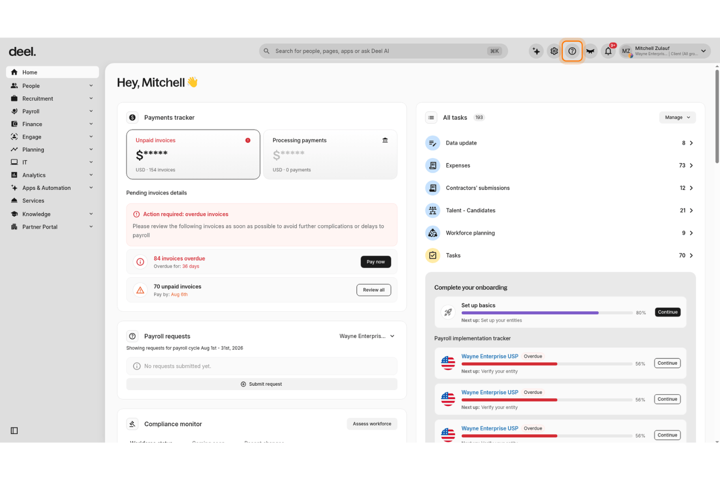 Deel Hire centralizes global contractor onboarding, compliance, and payments.