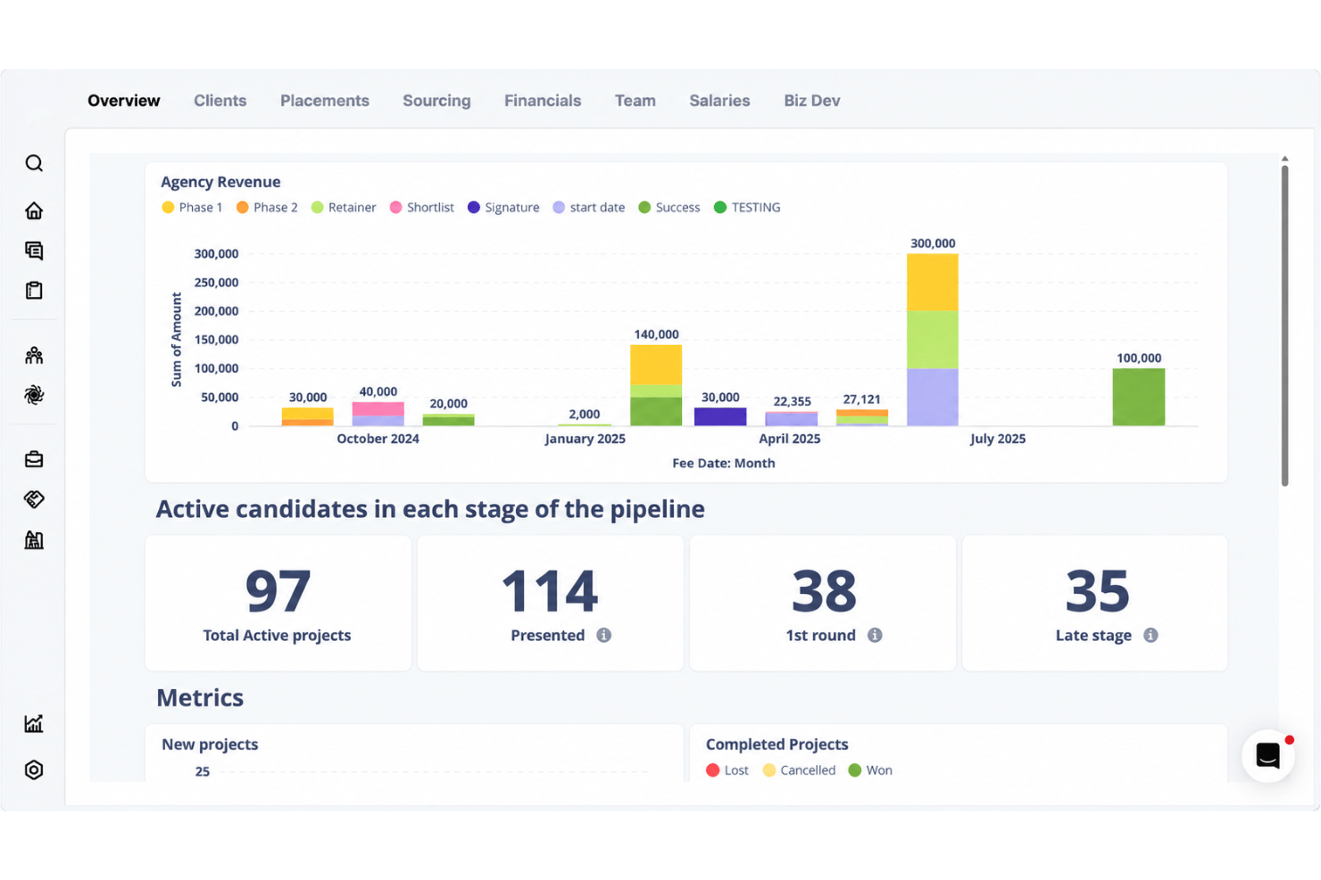 Atlas automates recruiting CRM data, conversations, and pipeline tracking.