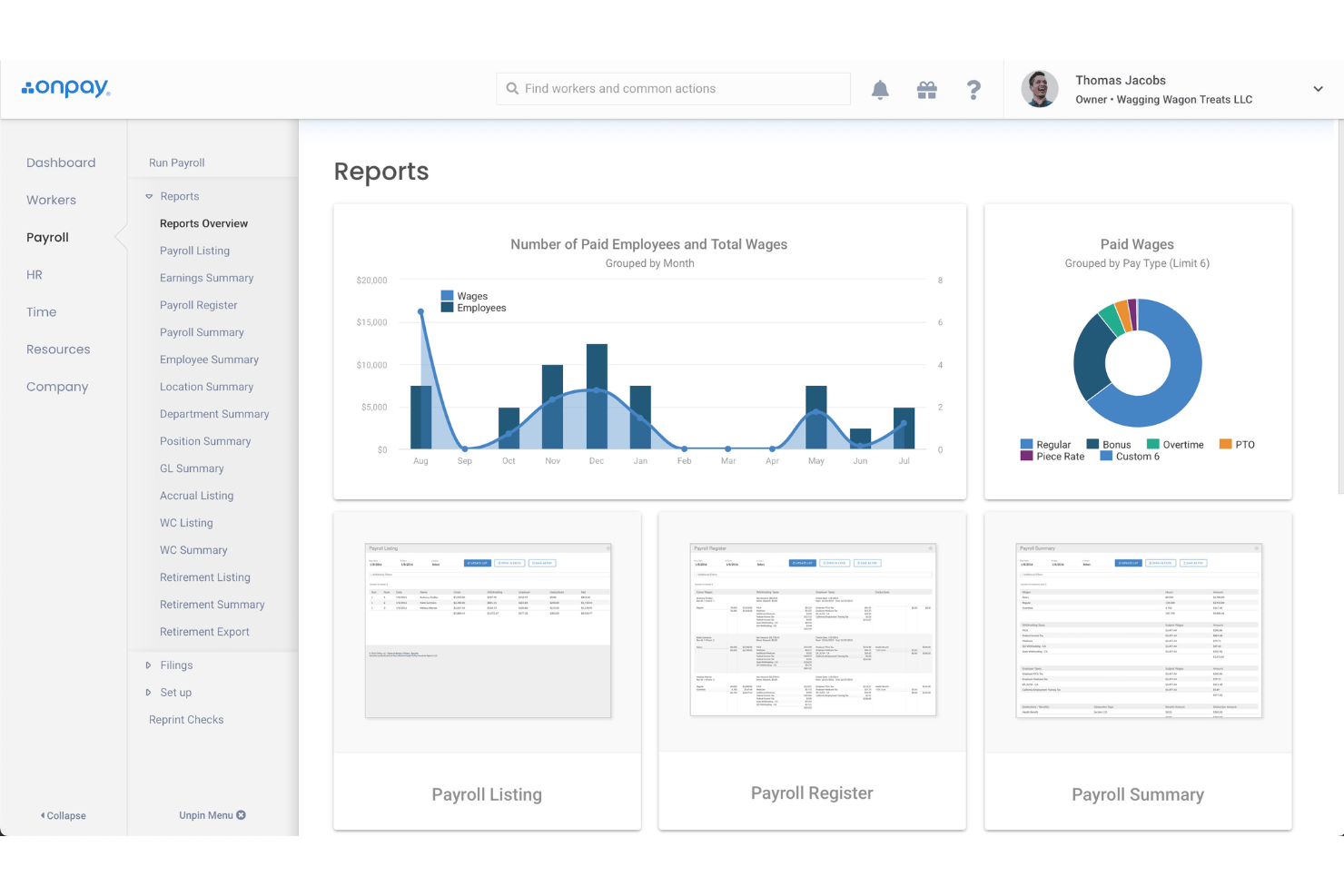 OnPay automates payroll, taxes, HR, and employee payments in one platform.