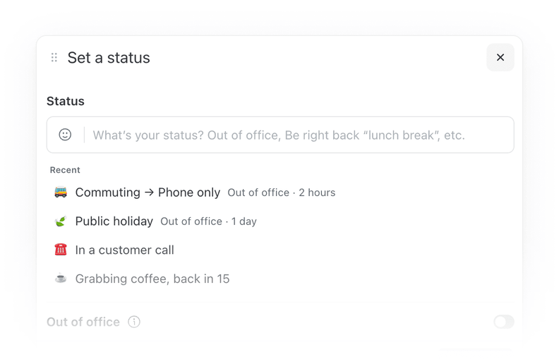 Missive Adds Reusable Recent Statuses