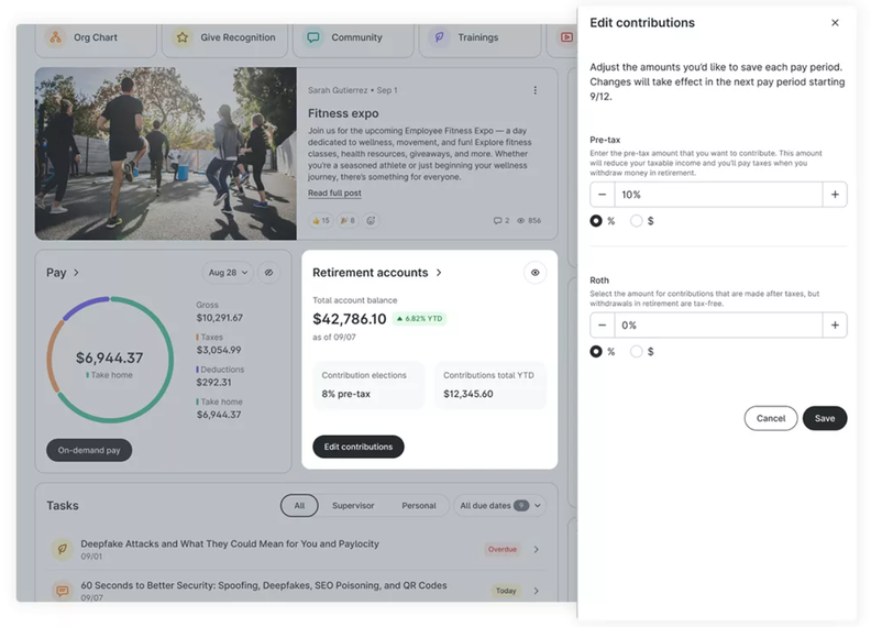 Paylocity Adds Retirement Access and Benefits Renewal Tools