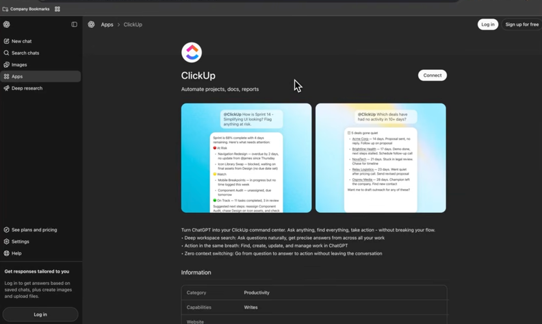 ClickUp Adds Gantt Baselines, Mobile Brain, and AI Integrations