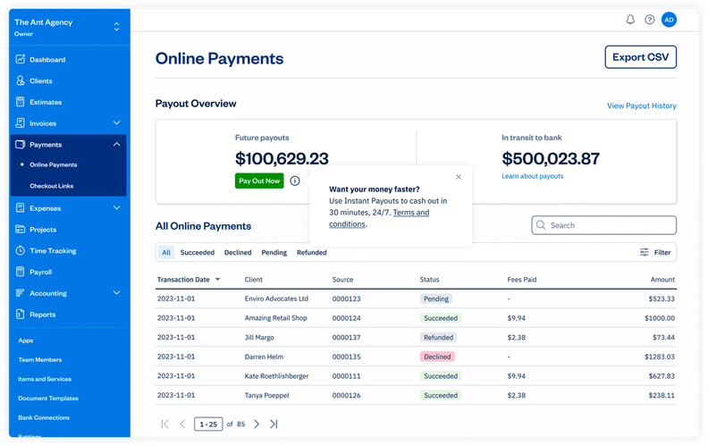 Faster Payouts and Smarter Payroll With FreshBooks