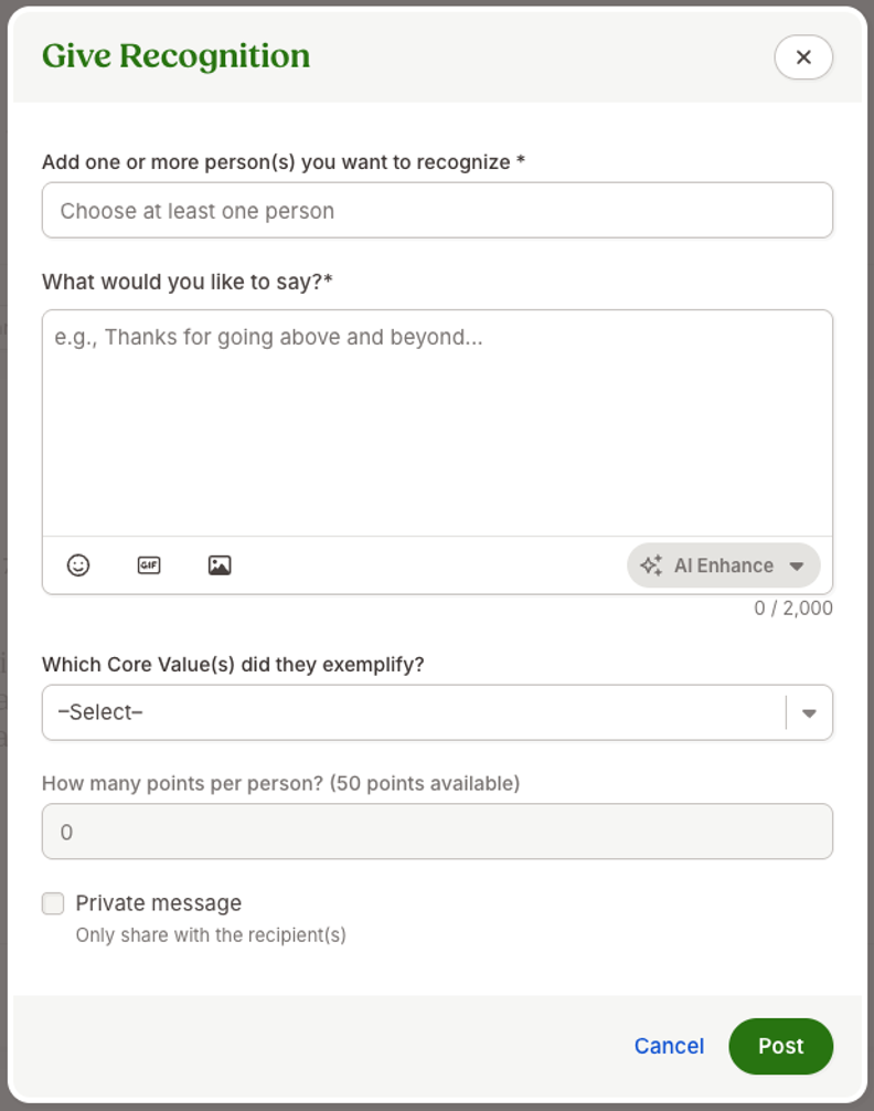BambooHR Adds Images to Recognition and Rewards Posts